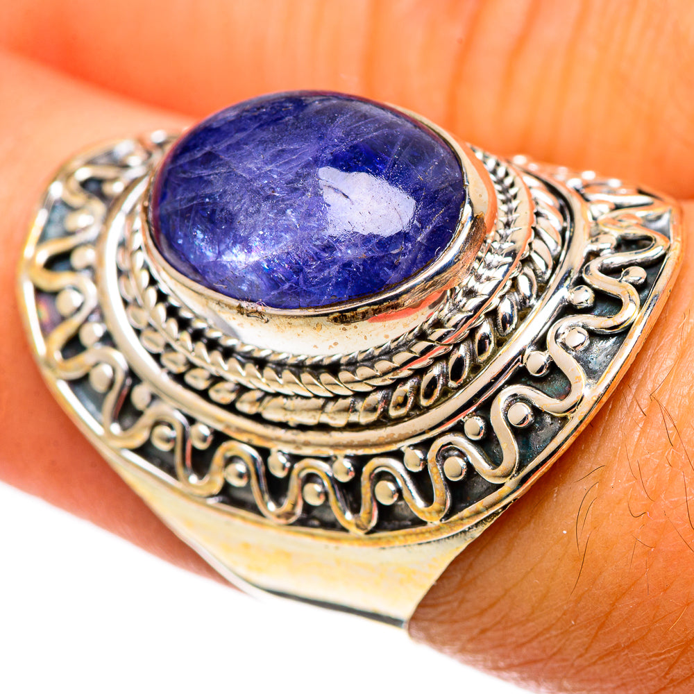 Tanzanite Rings handcrafted by Anasilvercos - RING107425
