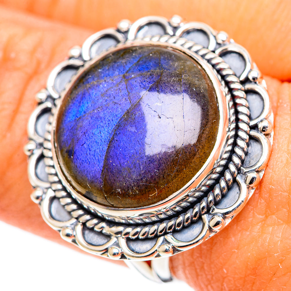 Labradorite Rings handcrafted by Anasilvercos - RING107431