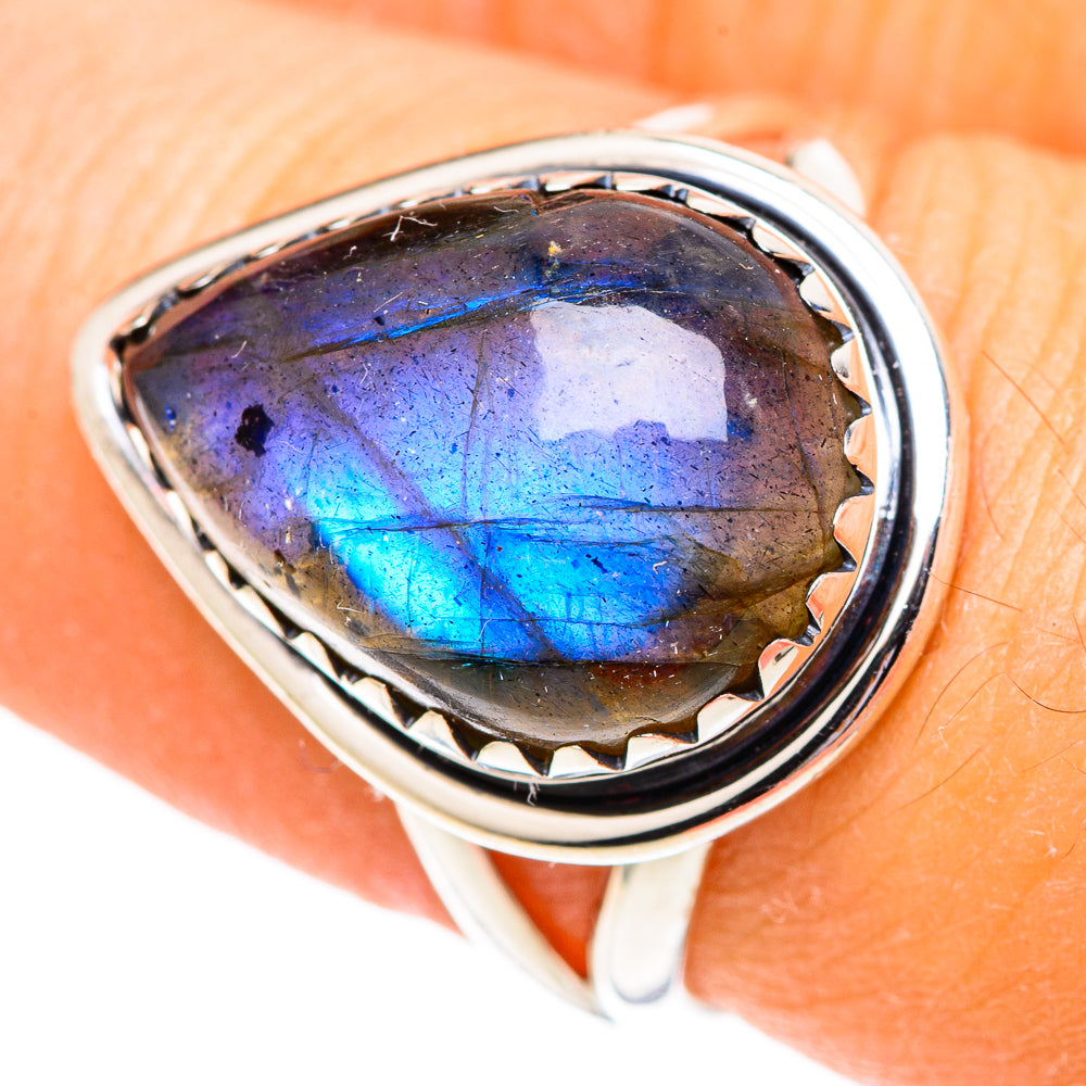 Labradorite Rings handcrafted by Anasilvercos - RING107433