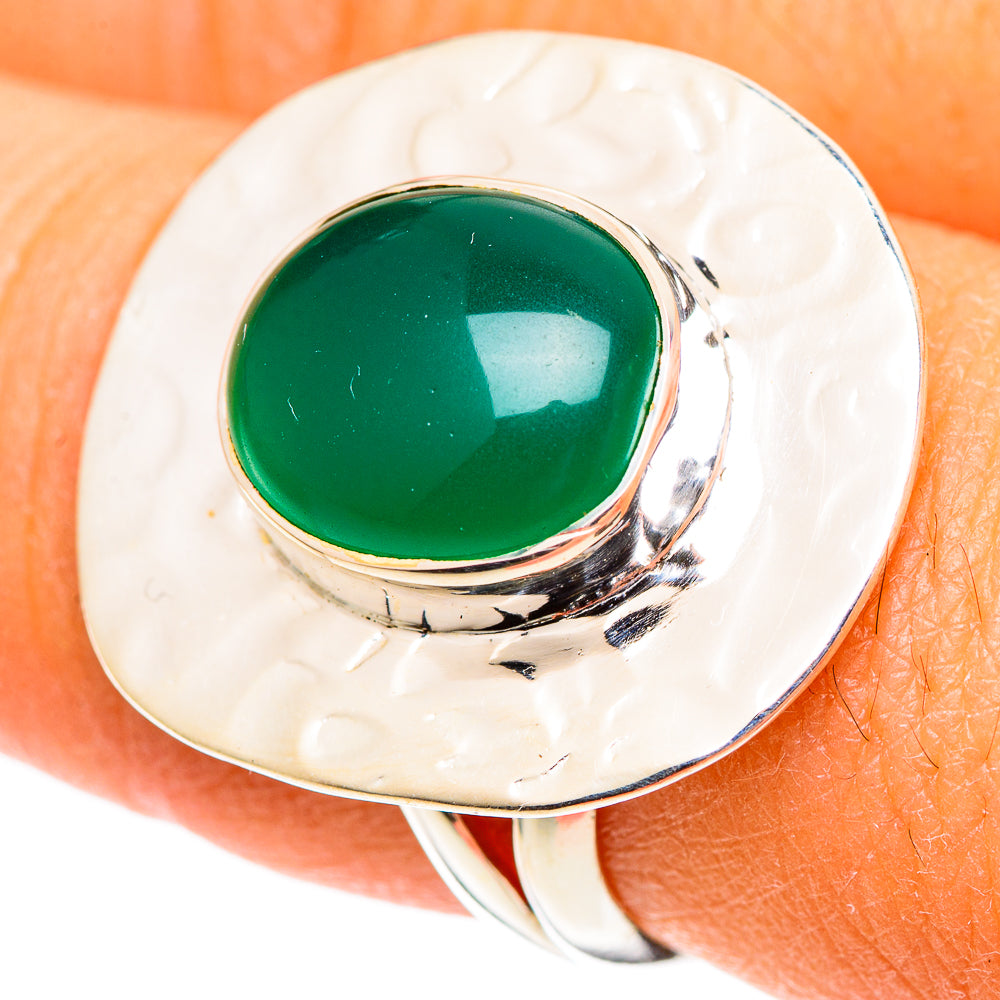 Green Onyx Rings handcrafted by Anasilvercos - RING107441