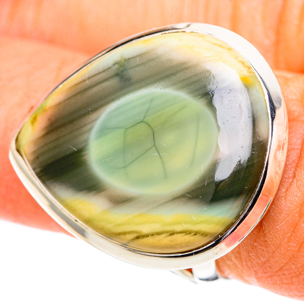 Polychrome Jasper Rings handcrafted by Anasilvercos - RING107442