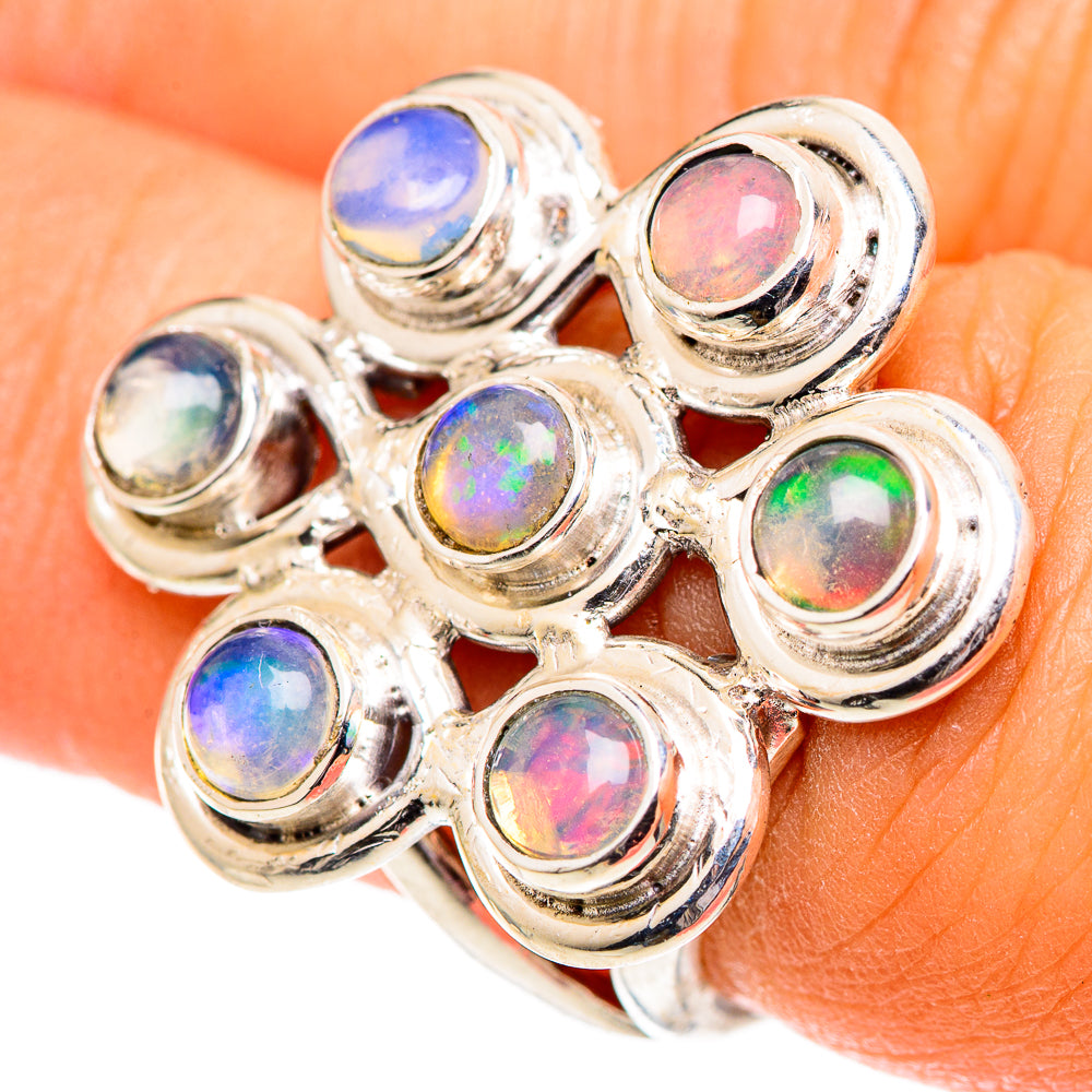 Ethiopian Opal Rings handcrafted by Anasilvercos - RING107462