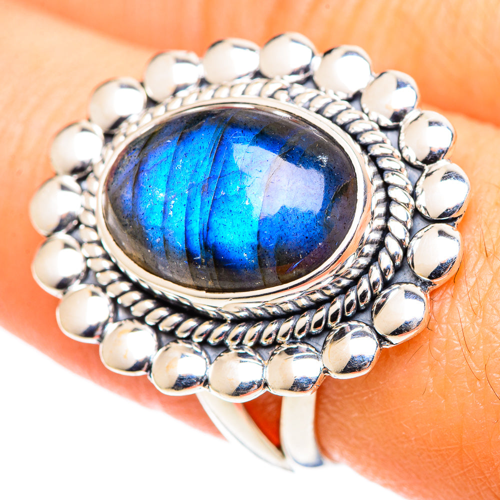 Labradorite Rings handcrafted by Anasilvercos - RING107466