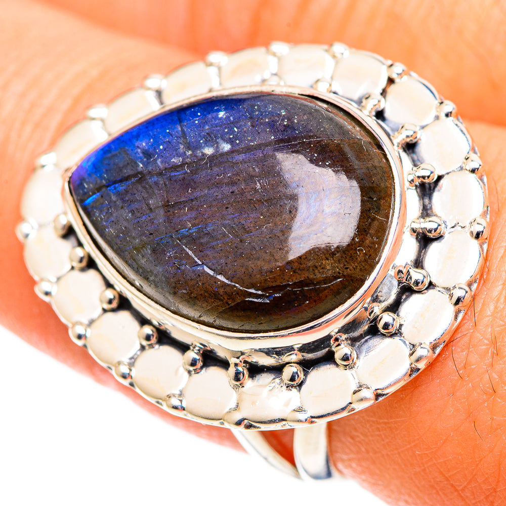 Labradorite Rings handcrafted by Anasilvercos - RING107470