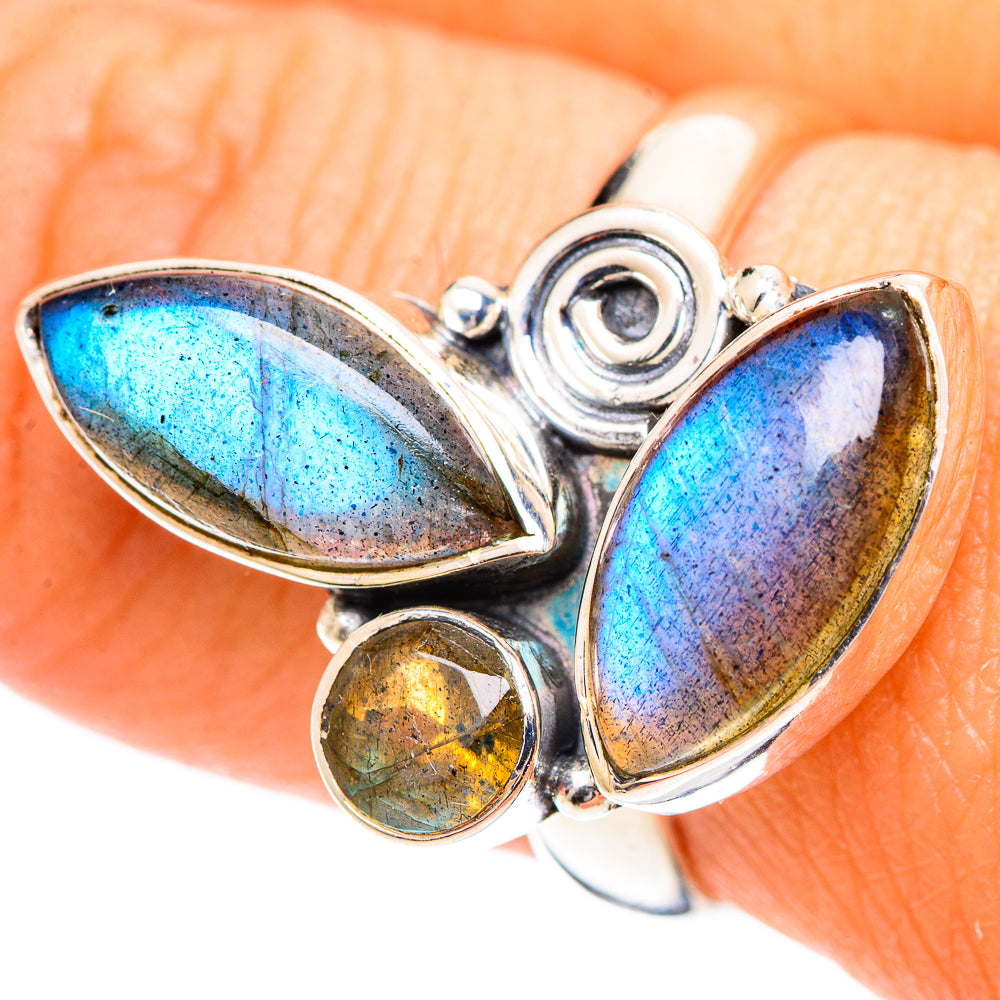 Labradorite Rings handcrafted by Anasilvercos - RING107472