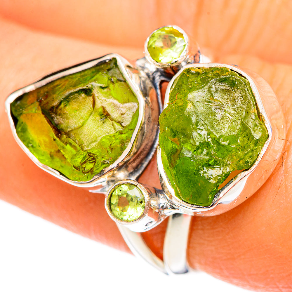 Peridot Rings handcrafted by Anasilvercos - RING107474