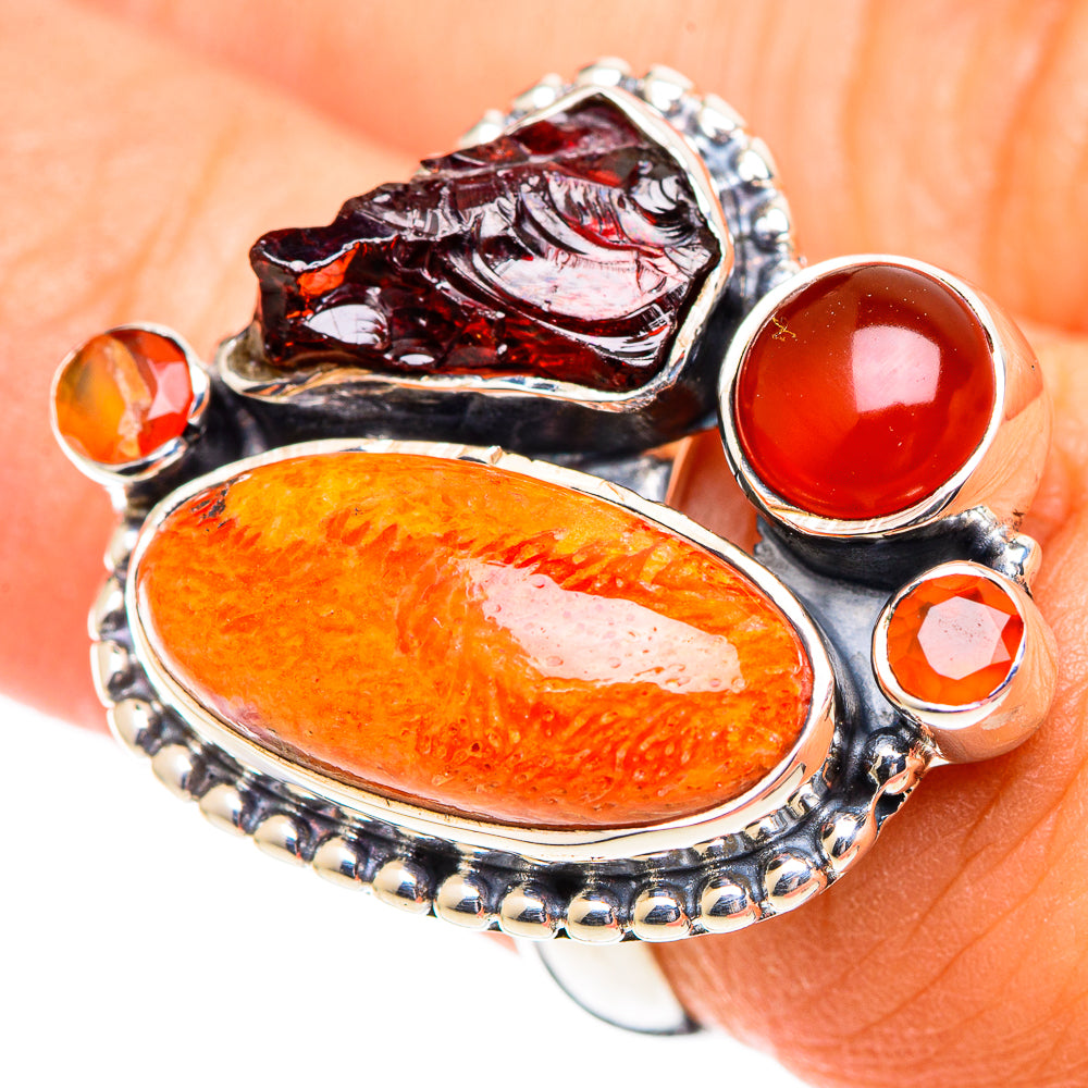 Sponge Coral Rings handcrafted by Anasilvercos - RING107483