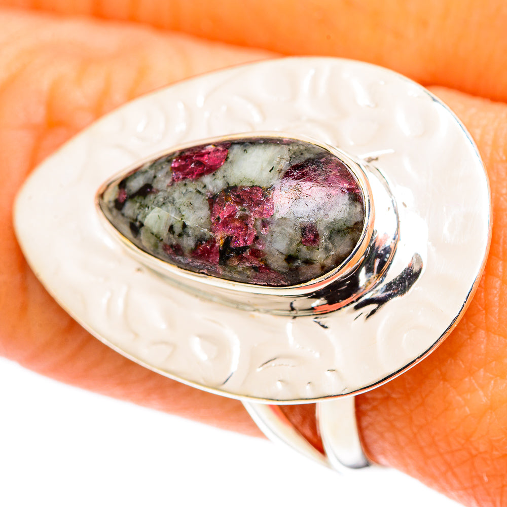 Russian Eudialyte Rings handcrafted by Anasilvercos - RING107484