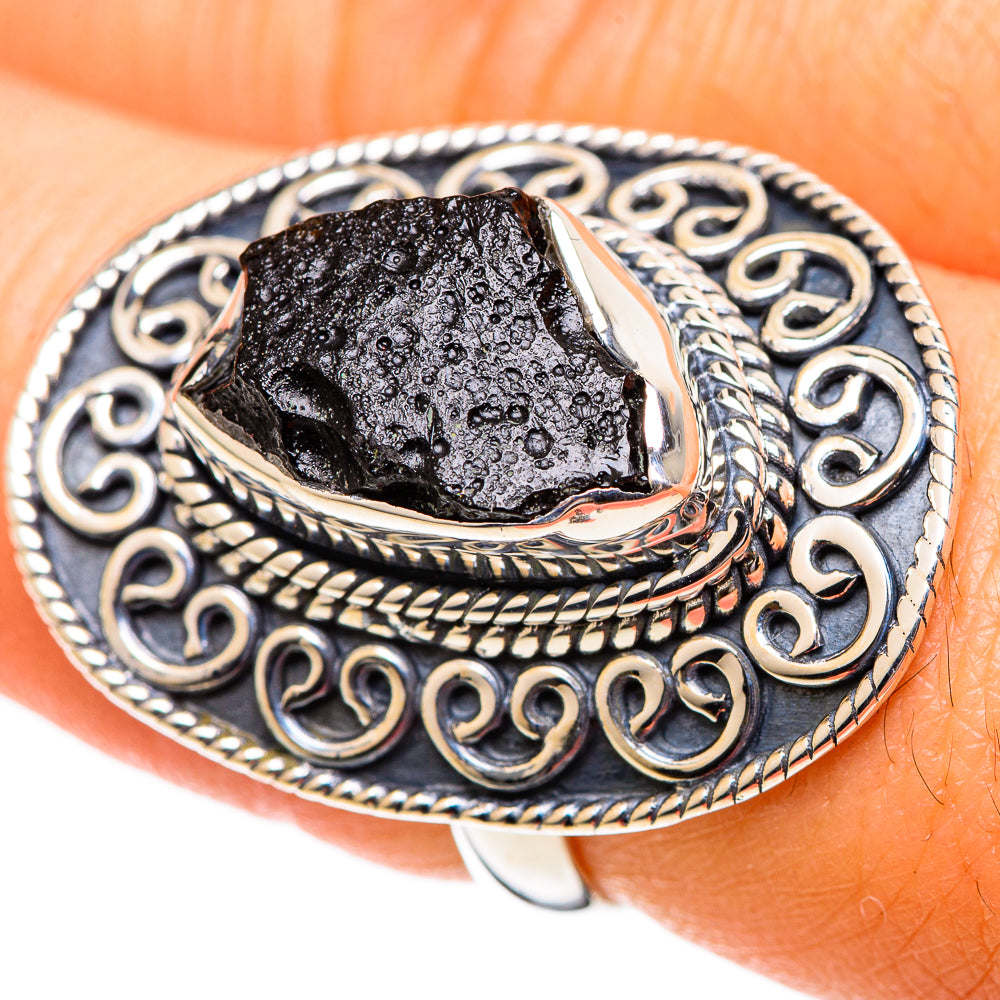 Tektite Rings handcrafted by Anasilvercos - RING107491