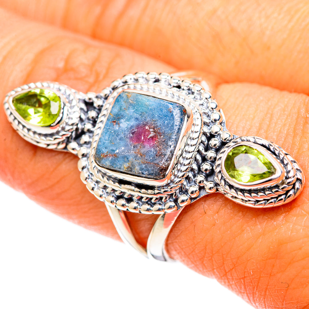 Ruby In Kyanite Rings handcrafted by Anasilvercos - RING107494