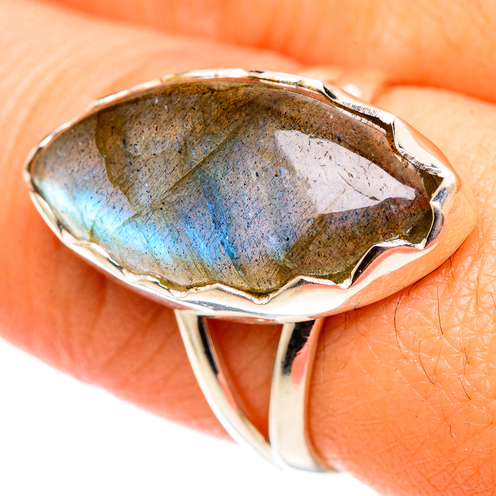 Labradorite Rings handcrafted by Anasilvercos - RING107502