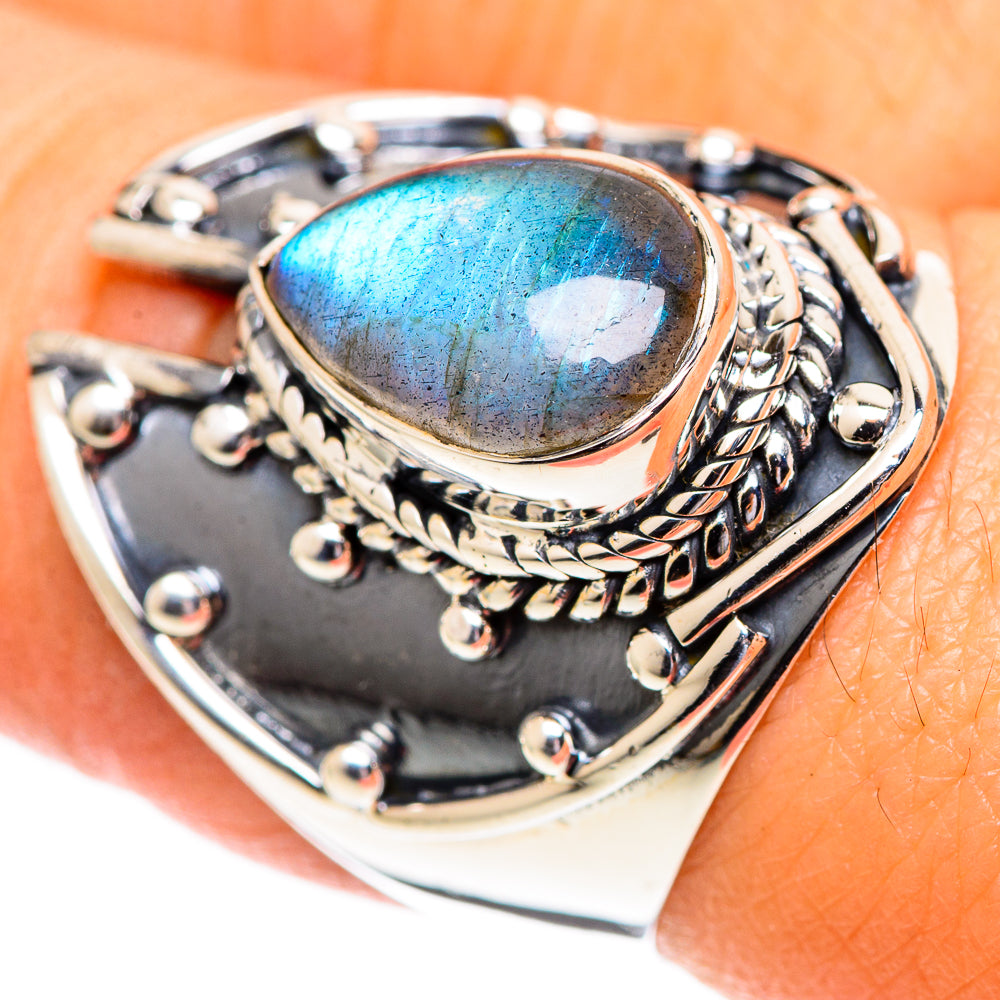 Labradorite Rings handcrafted by Anasilvercos - RING107506