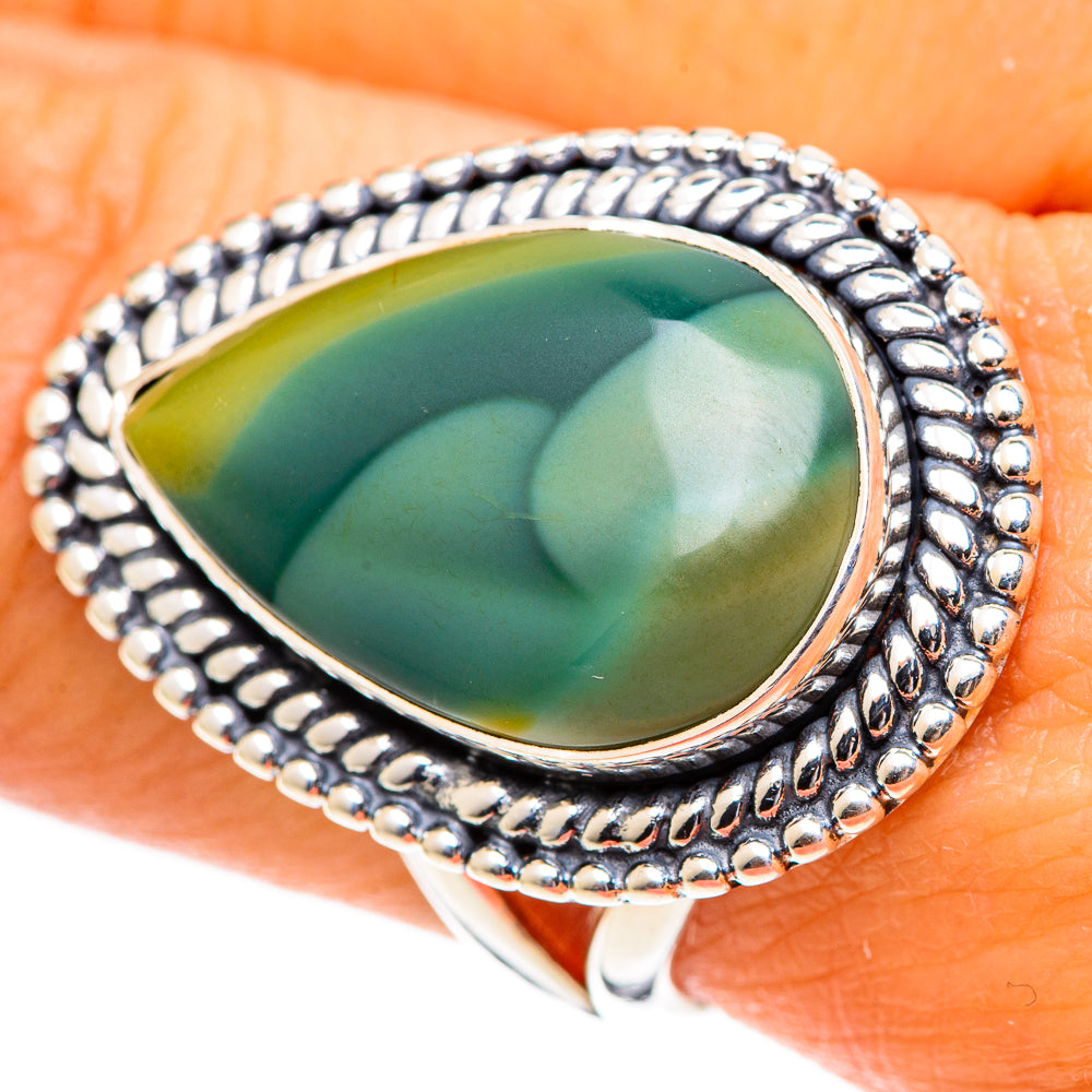 Polychrome Jasper Rings handcrafted by Anasilvercos - RING107513