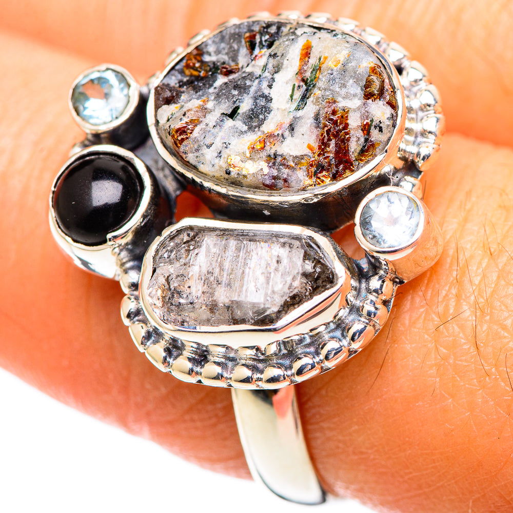 Astrophyllite Rings handcrafted by Anasilvercos - RING107516