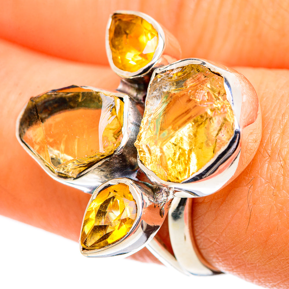 Citrine Rings handcrafted by Anasilvercos - RING107518
