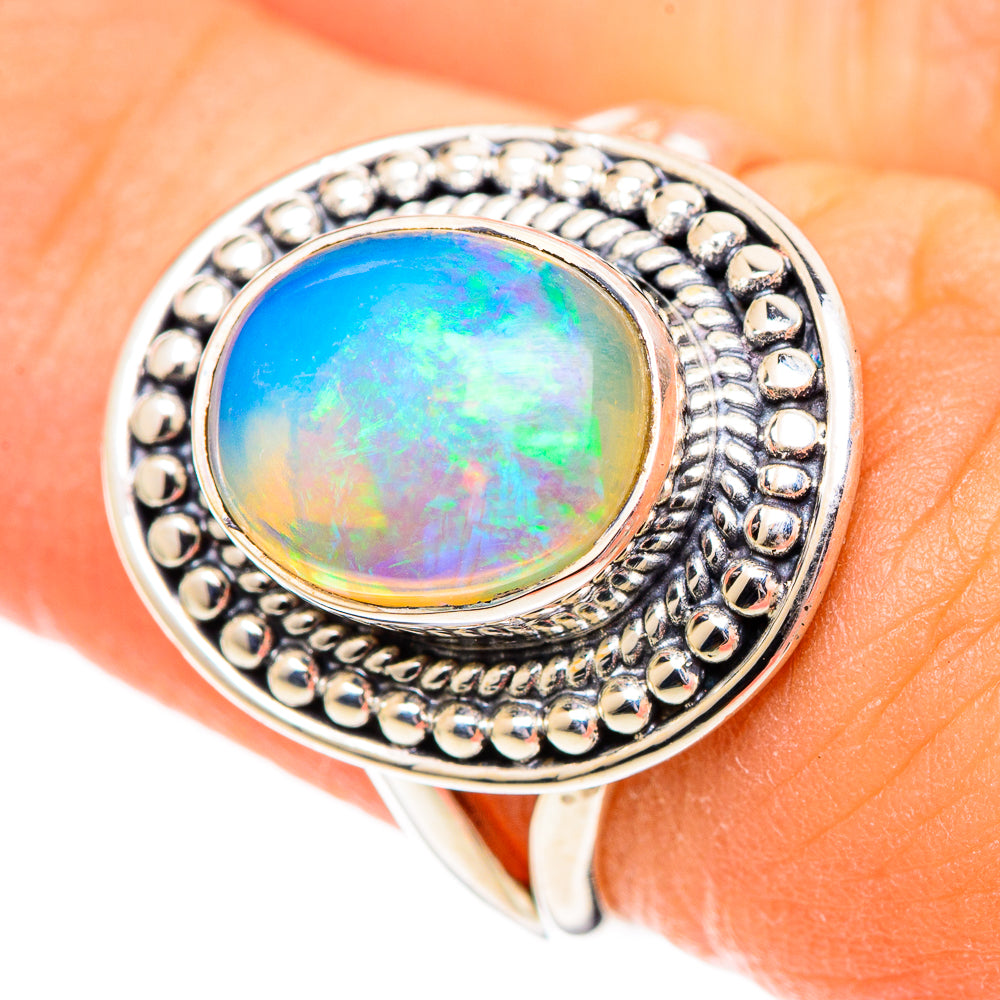 Ethiopian Opal Rings handcrafted by Anasilvercos - RING107527