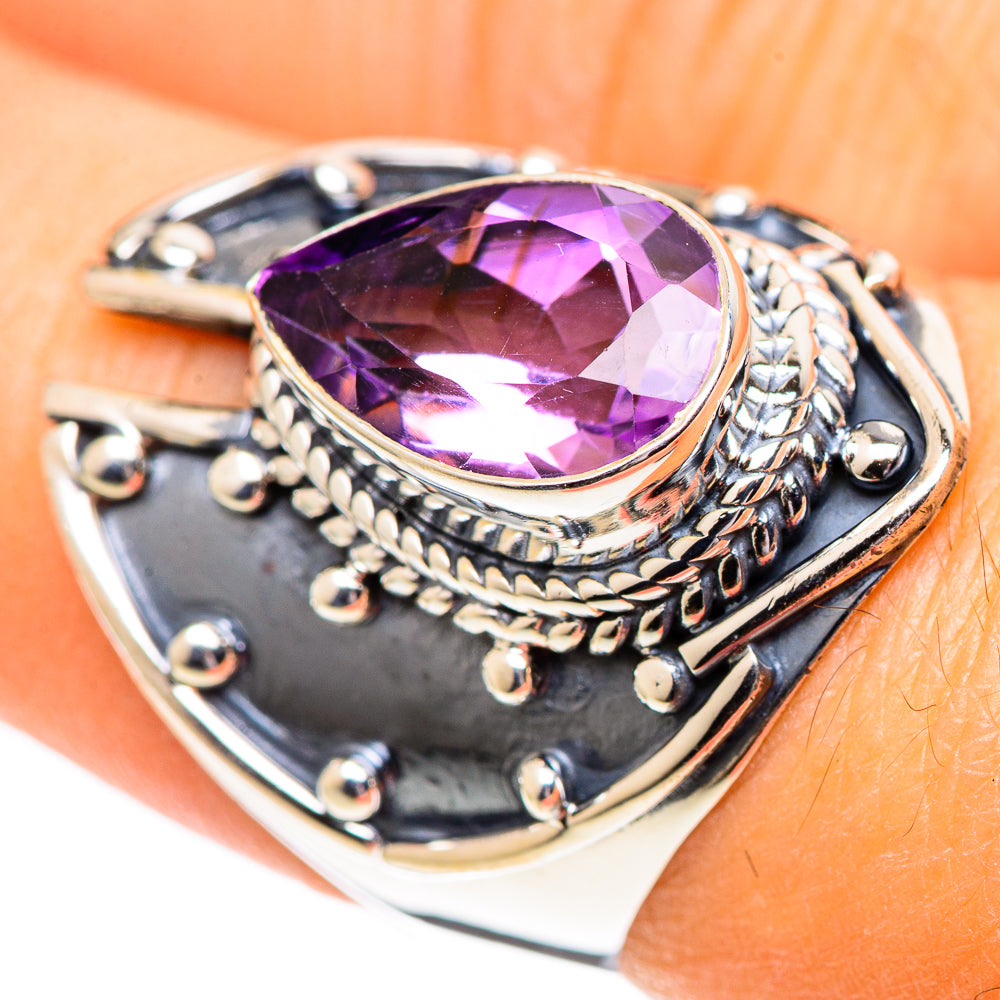 Amethyst Rings handcrafted by Anasilvercos - RING107550