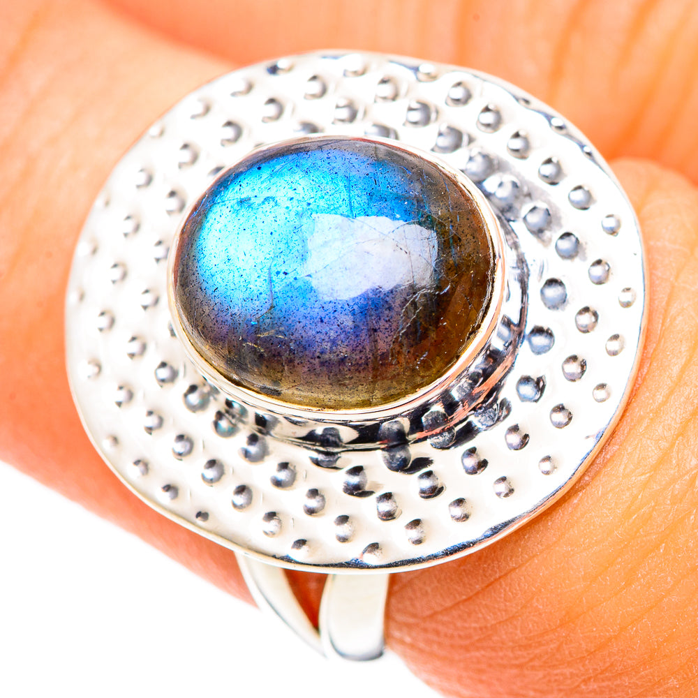 Labradorite Rings handcrafted by Anasilvercos - RING107556