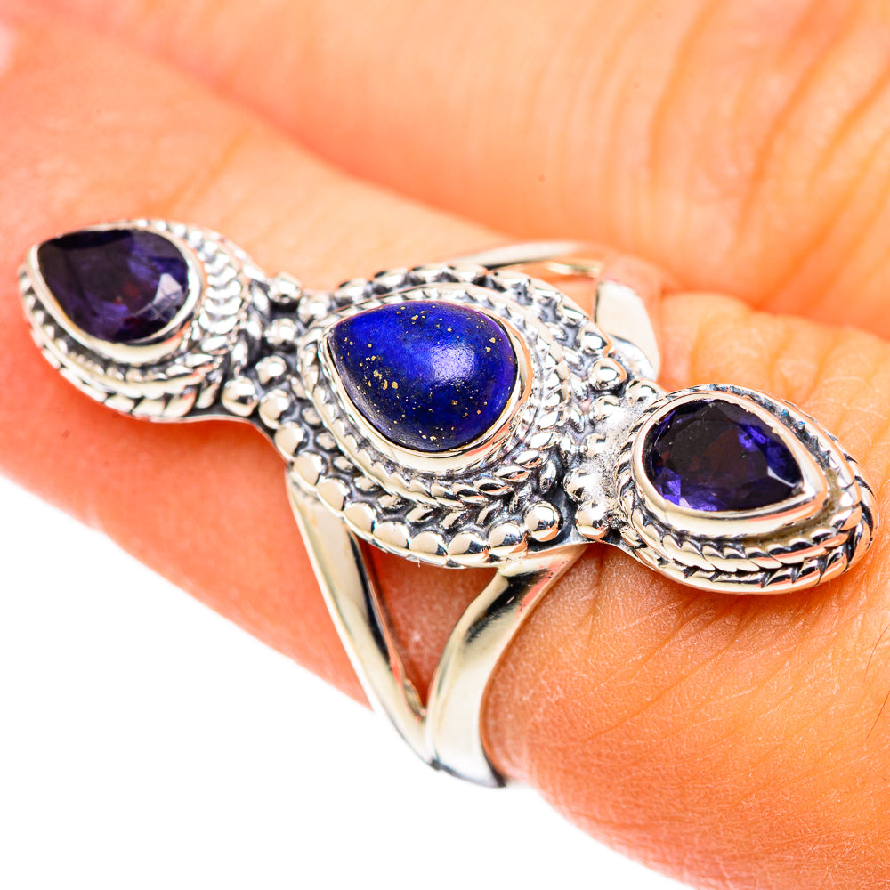 Lapis Lazuli Rings handcrafted by Anasilvercos - RING107561