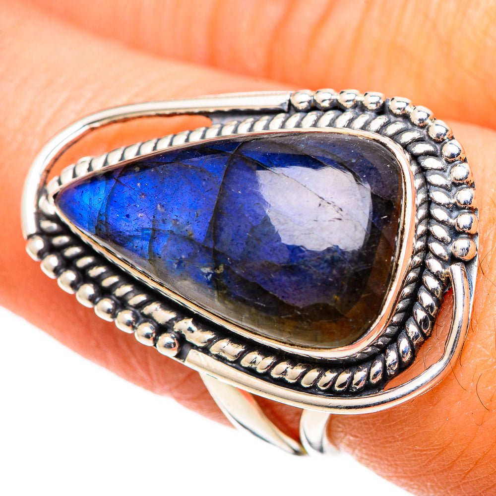 Labradorite Rings handcrafted by Anasilvercos - RING107593