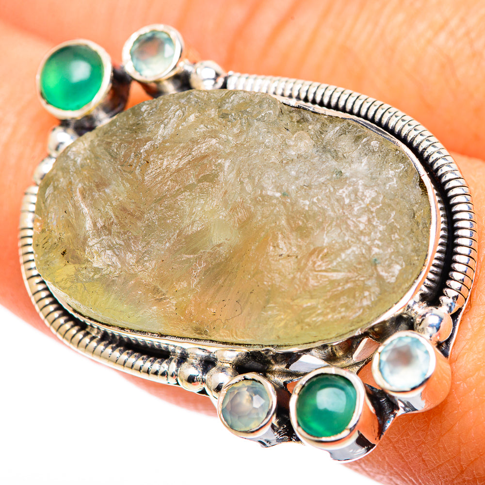 Prehnite Rings handcrafted by Anasilvercos - RING107602