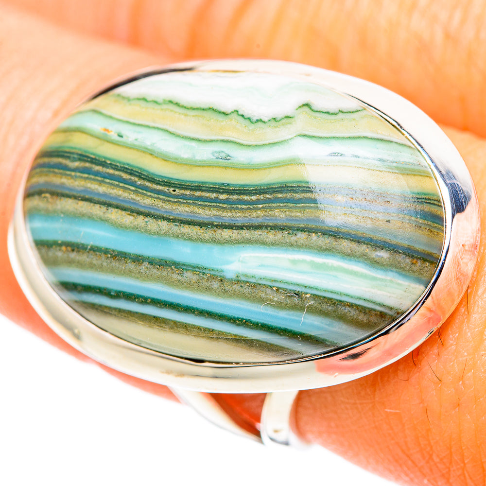 Ocean Jasper Rings handcrafted by Anasilvercos - RING107605