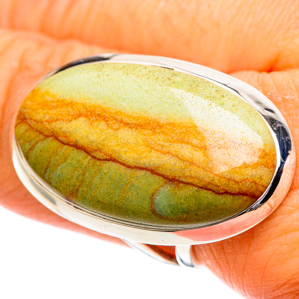 Polychrome Jasper Rings handcrafted by Anasilvercos - RING107607