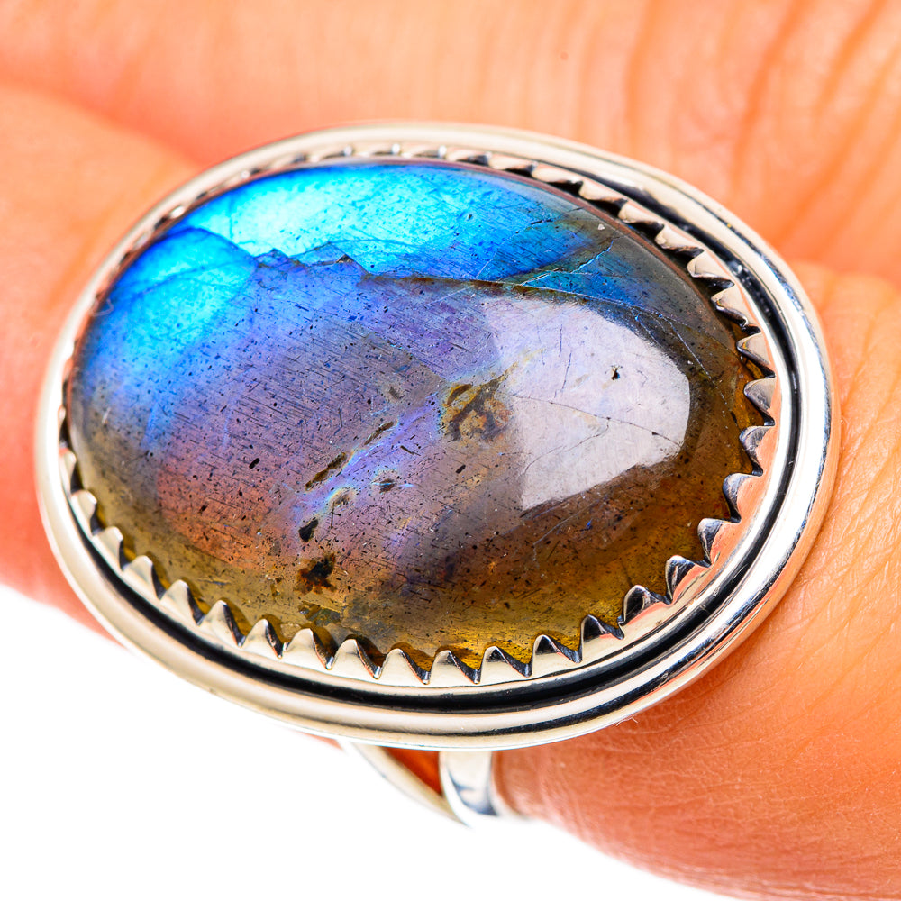 Labradorite Rings handcrafted by Anasilvercos - RING107641