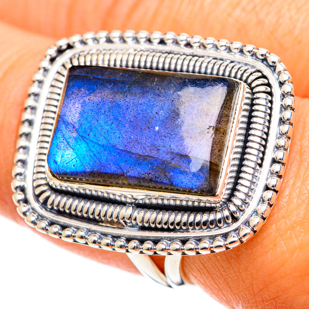 Labradorite Rings handcrafted by Anasilvercos - RING107645