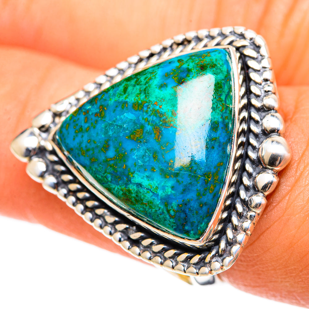 Chrysocolla Rings handcrafted by Anasilvercos - RING107648