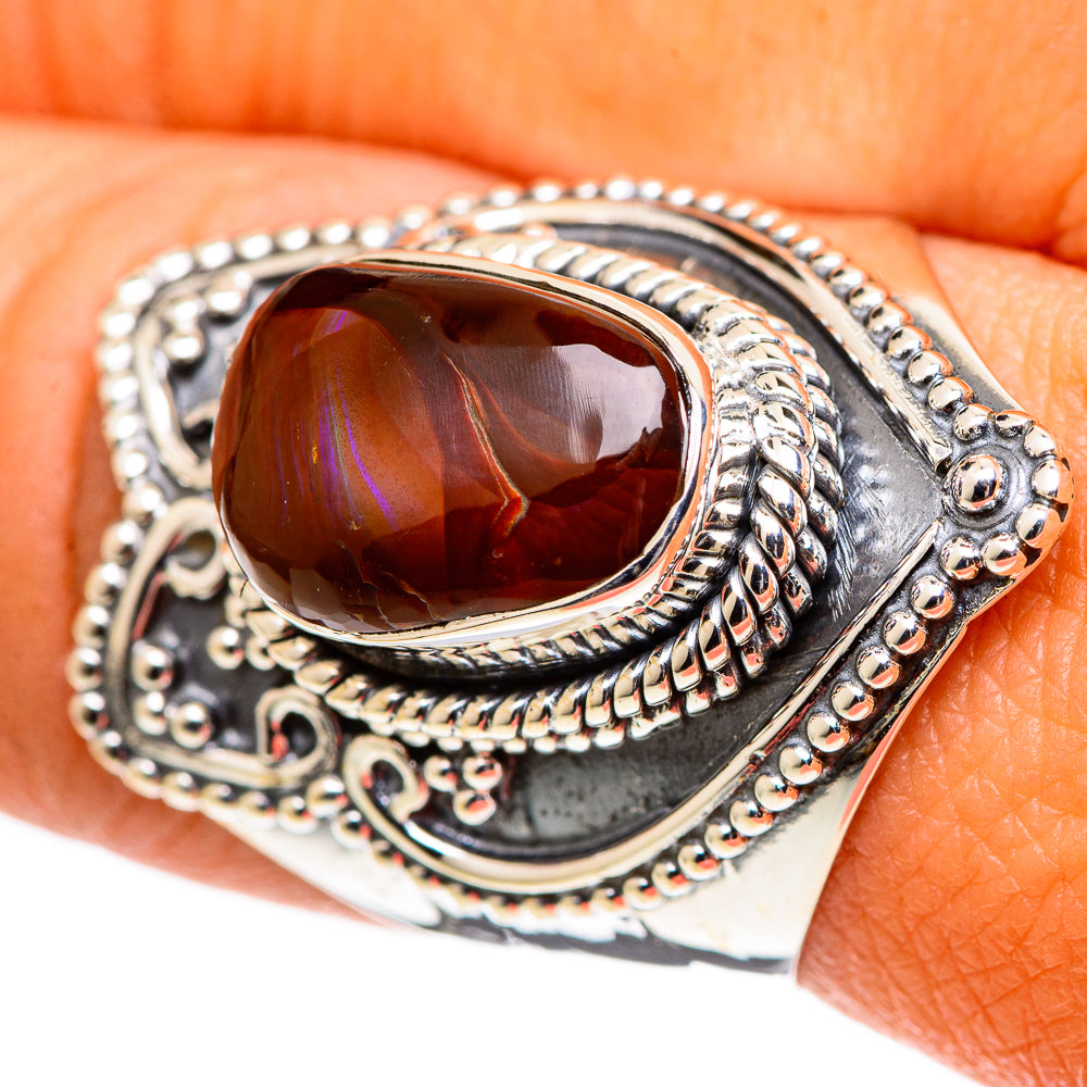 Mexican Fire Agate Rings handcrafted by Anasilvercos - RING107661