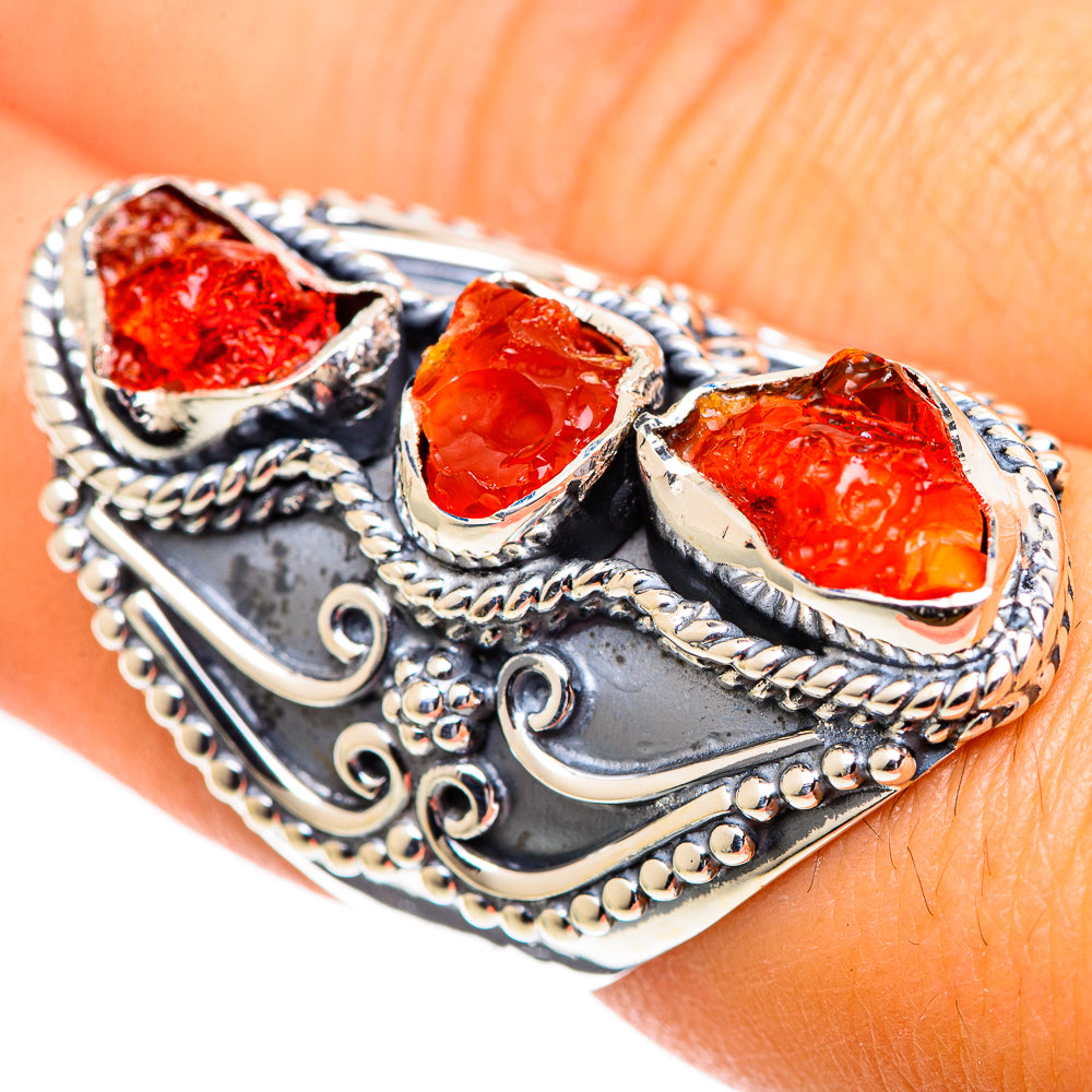 Carnelian Rings handcrafted by Anasilvercos - RING107665