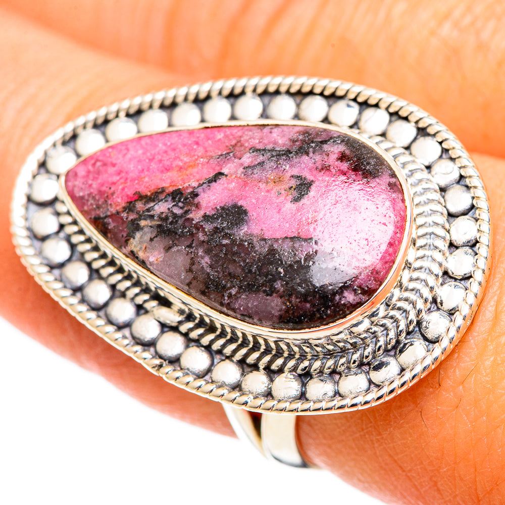 Rhodonite Rings handcrafted by Anasilvercos - RING107667