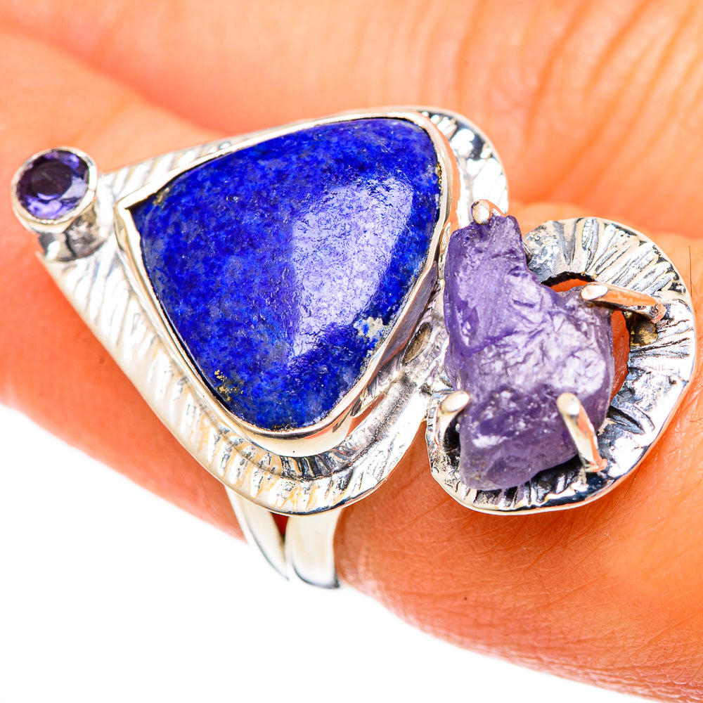 Lapis Lazuli Rings handcrafted by Anasilvercos - RING107682