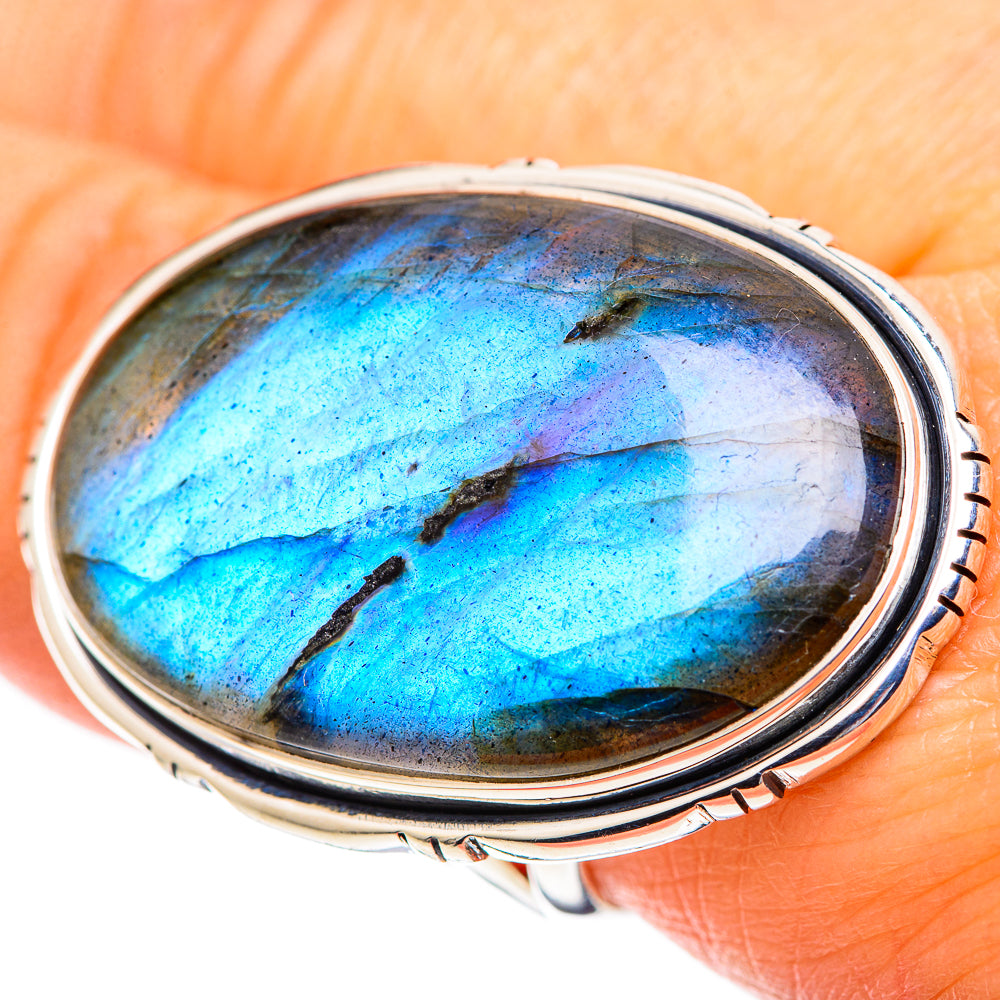 Labradorite Rings handcrafted by Anasilvercos - RING107685