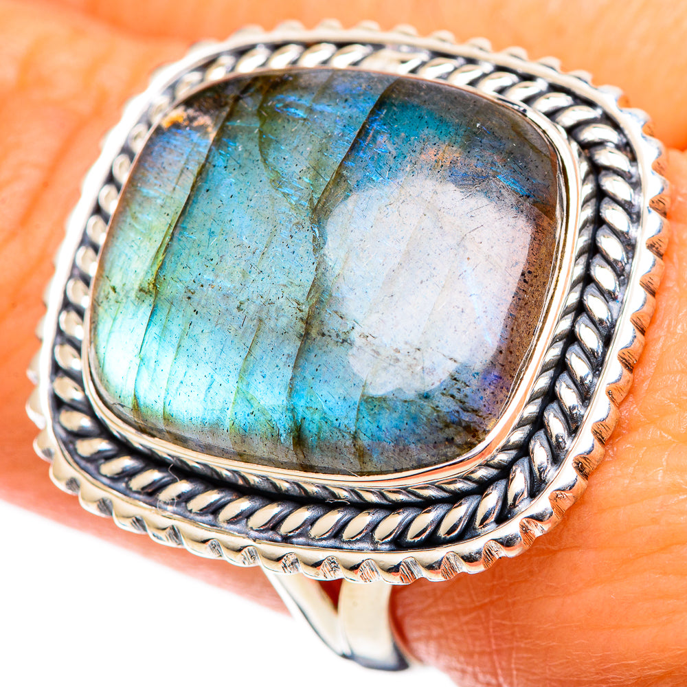 Labradorite Rings handcrafted by Anasilvercos - RING107691