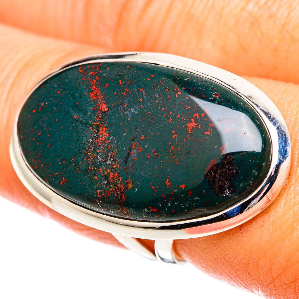 Bloodstone Rings handcrafted by Anasilvercos - RING107696