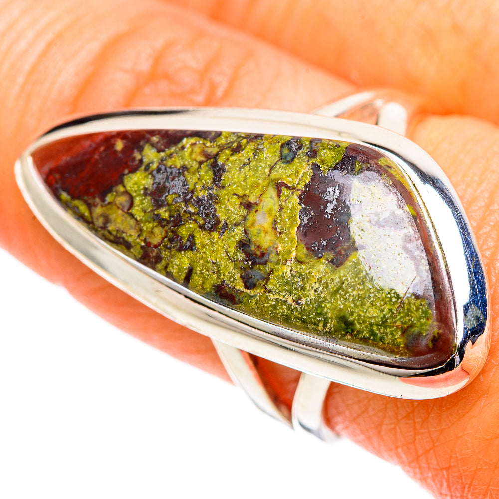 Dragon's Blood Stone Rings handcrafted by Anasilvercos - RING107699