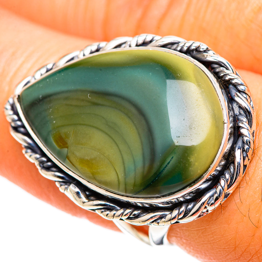 Polychrome Jasper Rings handcrafted by Anasilvercos - RING107701