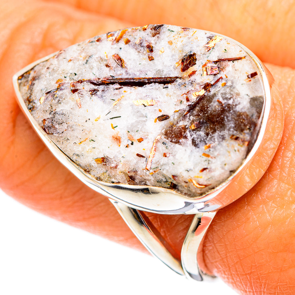 Astrophyllite Rings handcrafted by Anasilvercos - RING107702