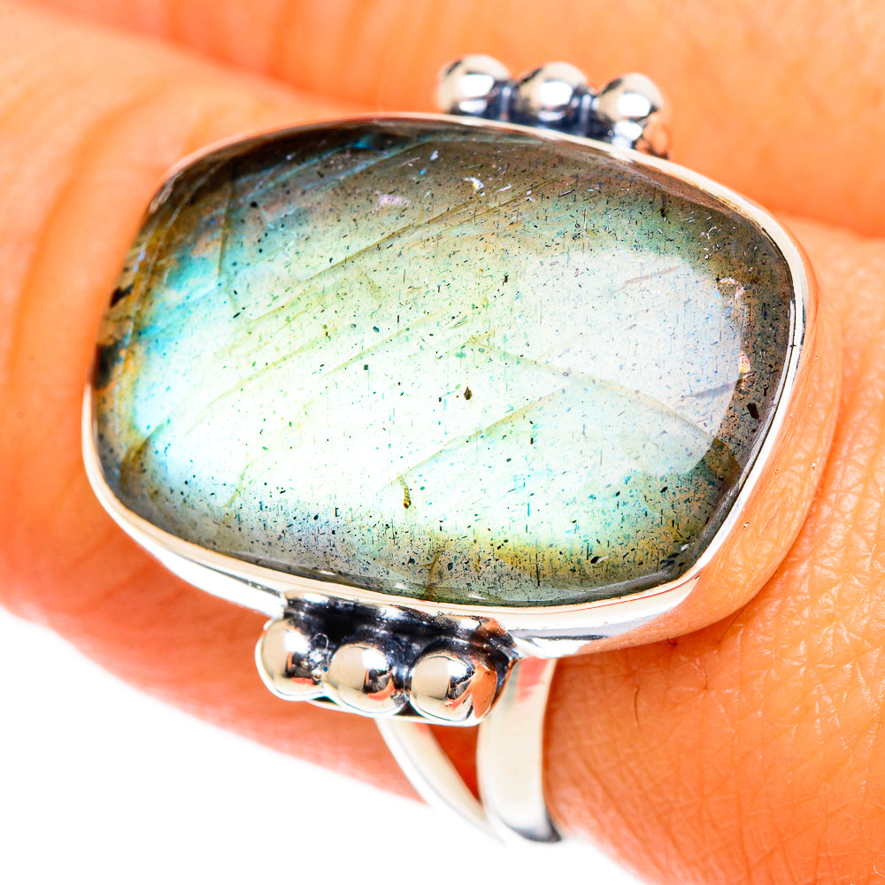 Labradorite Rings handcrafted by Anasilvercos - RING107732