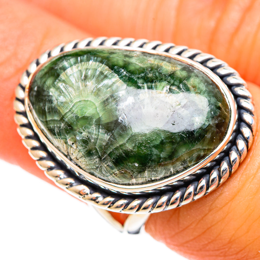 Seraphinite Rings handcrafted by Anasilvercos - RING107737