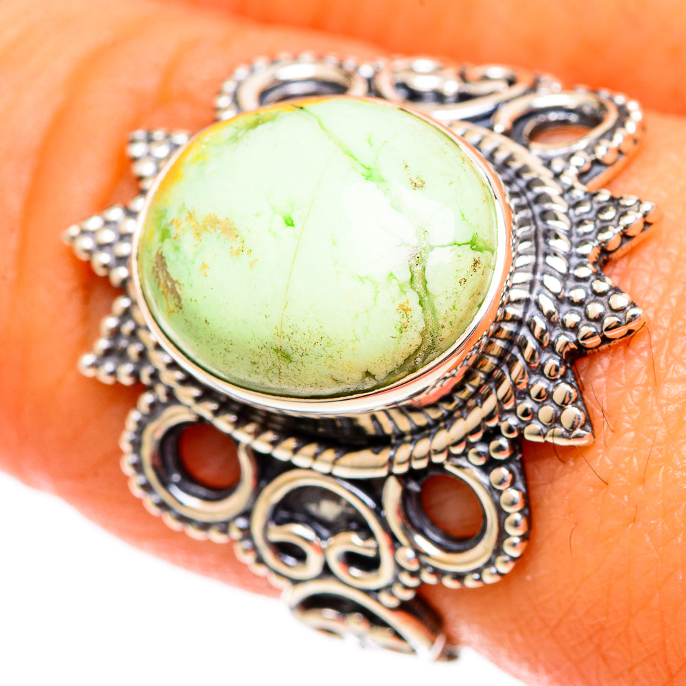 Lemon Chrysoprase Rings handcrafted by Anasilvercos - RING107739