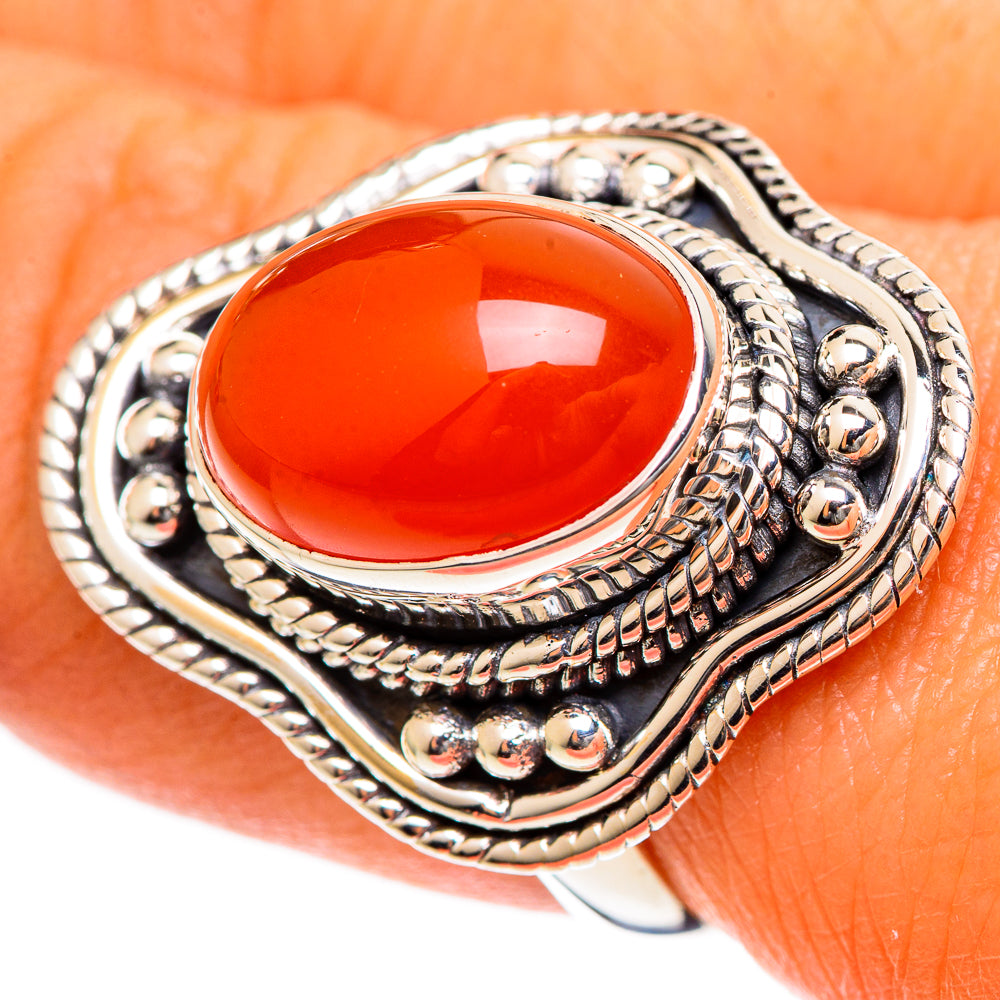Carnelian Rings handcrafted by Anasilvercos - RING107745