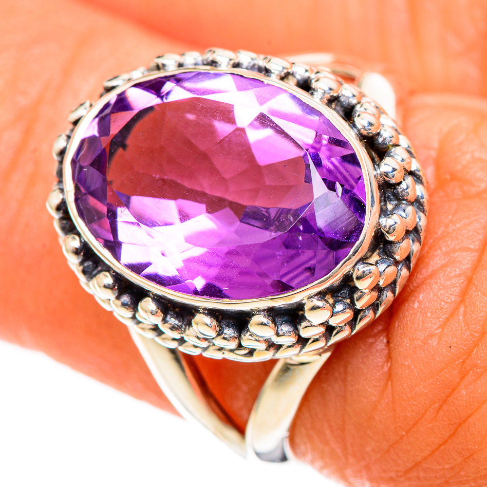 Amethyst Rings handcrafted by Anasilvercos - RING107751