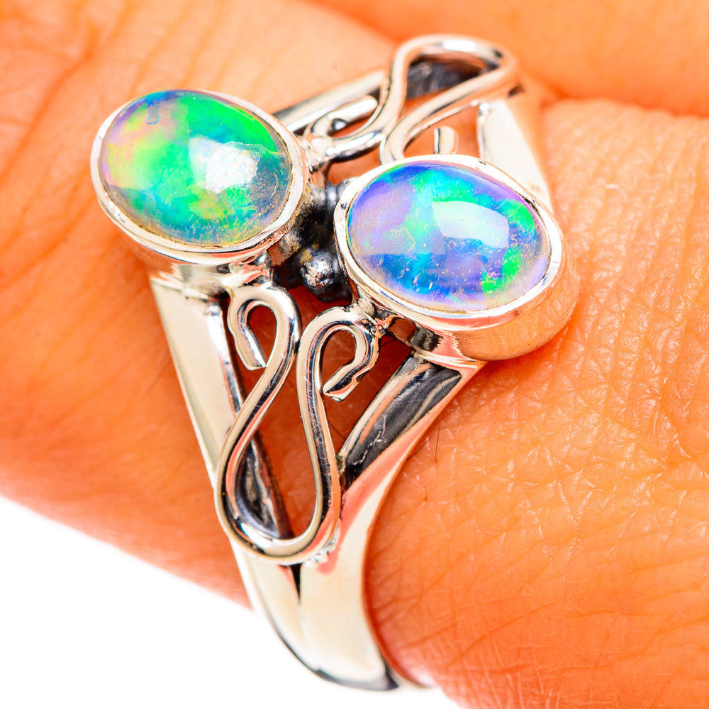 Ethiopian Opal Rings handcrafted by Anasilvercos - RING107761