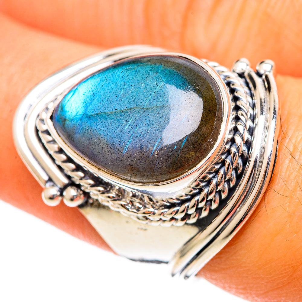 Labradorite Rings handcrafted by Anasilvercos - RING107772