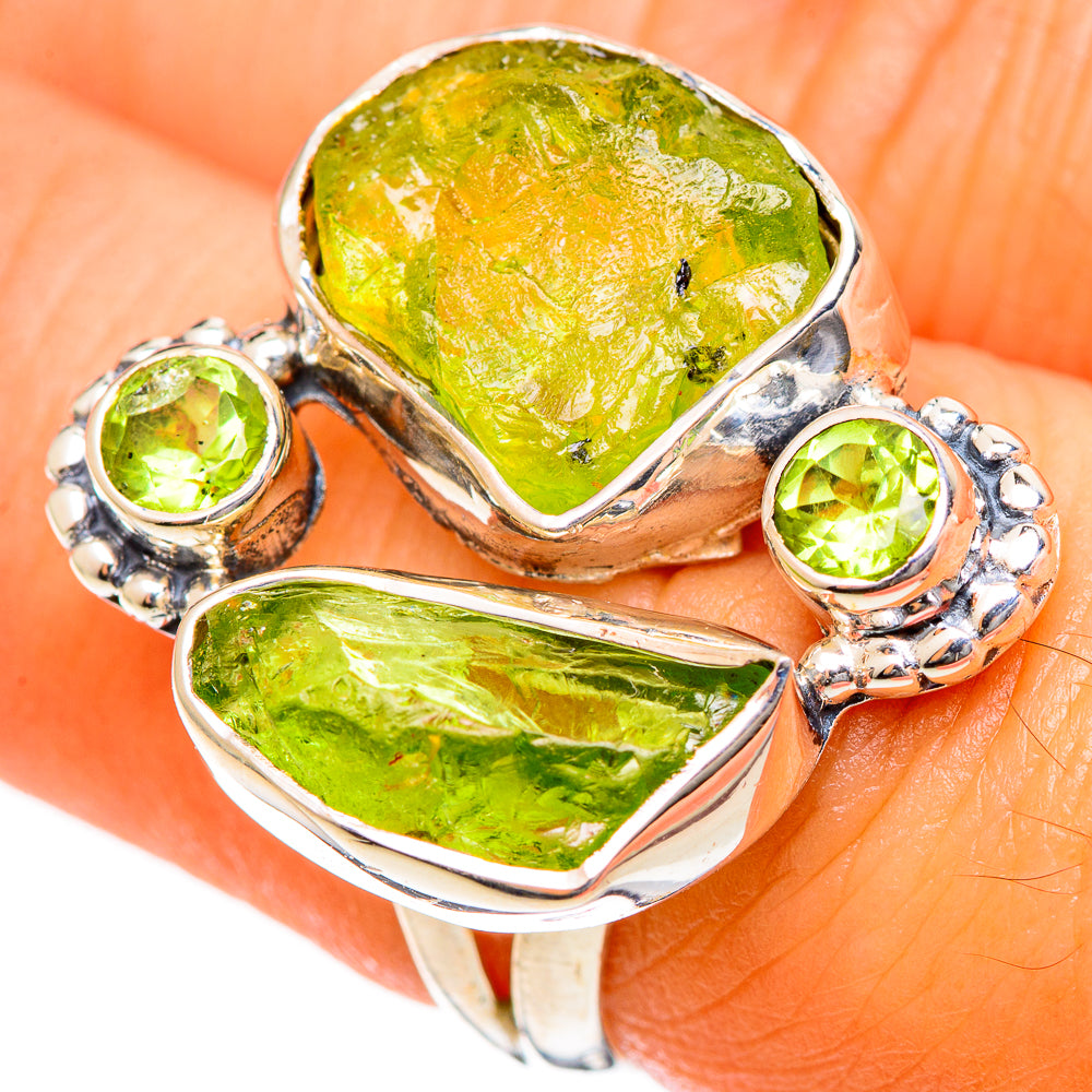 Peridot Rings handcrafted by Anasilvercos - RING107777