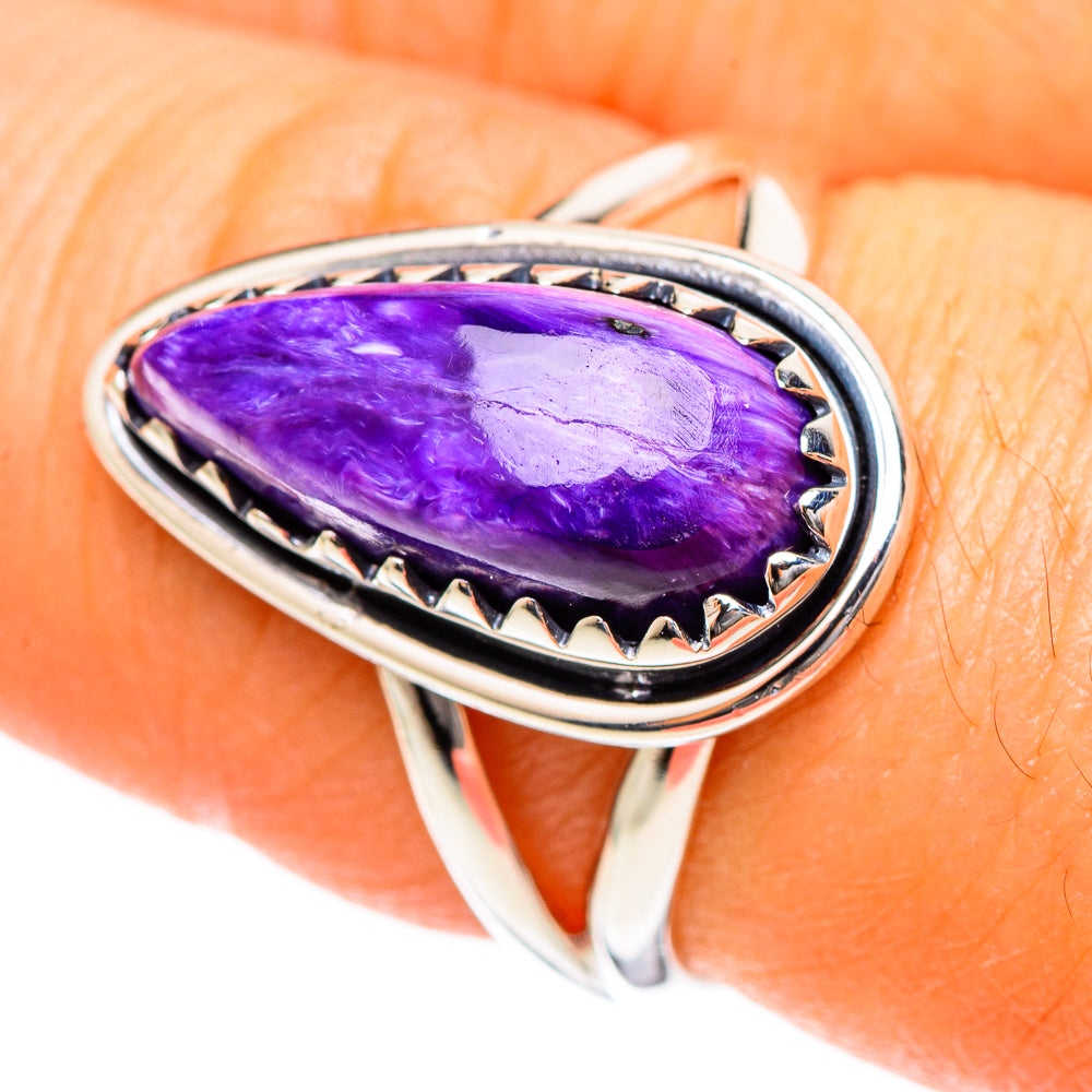 Charoite Rings handcrafted by Anasilvercos - RING107785