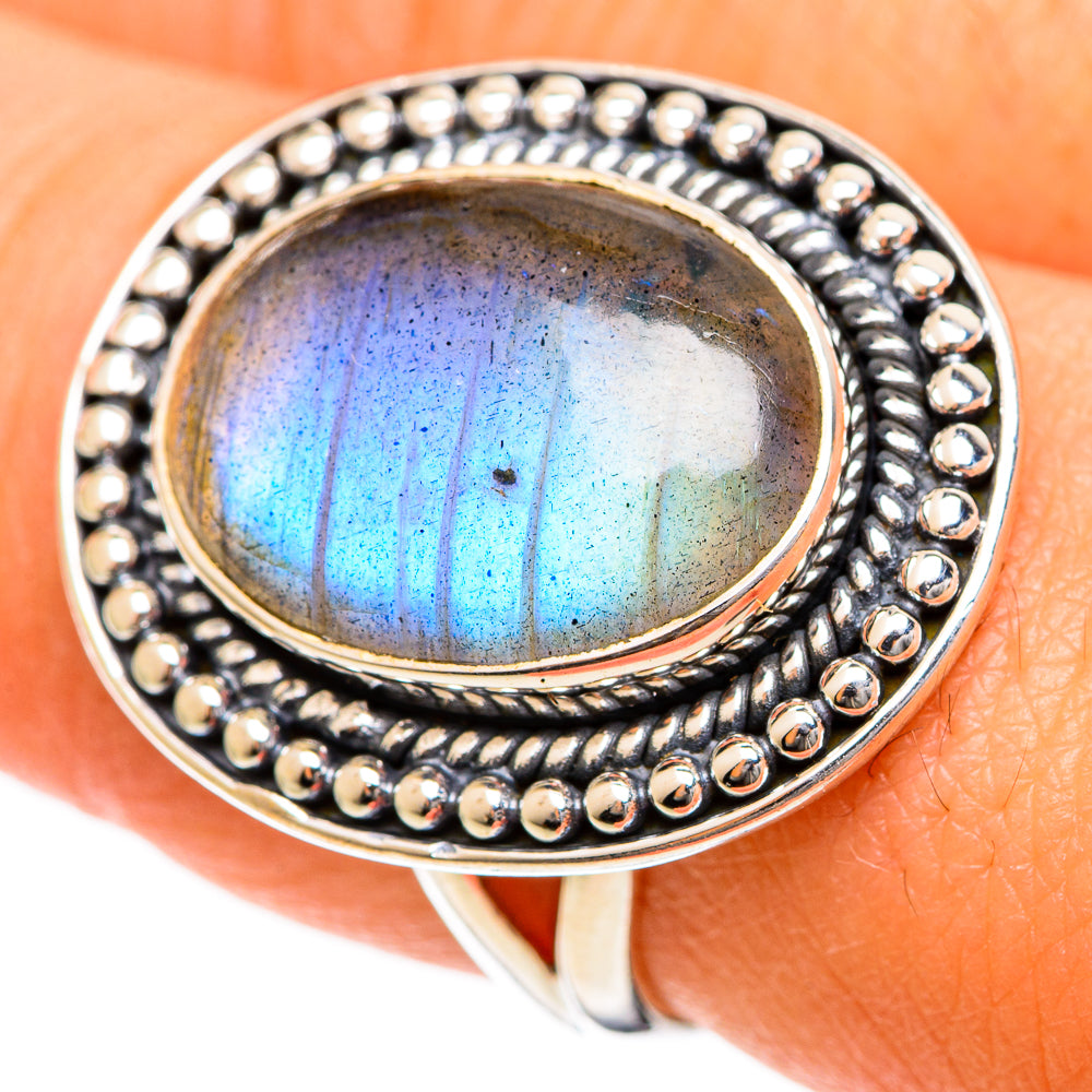 Labradorite Rings handcrafted by Anasilvercos - RING107803